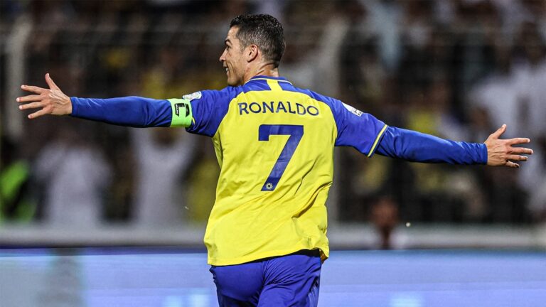 Cristiano Ronaldo celebrate Al-Nassr